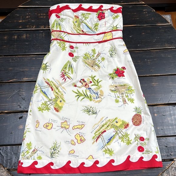 J. Crew Dresses & Skirts - *RARE* J. Crew Hawaii Themed Strapless Dress